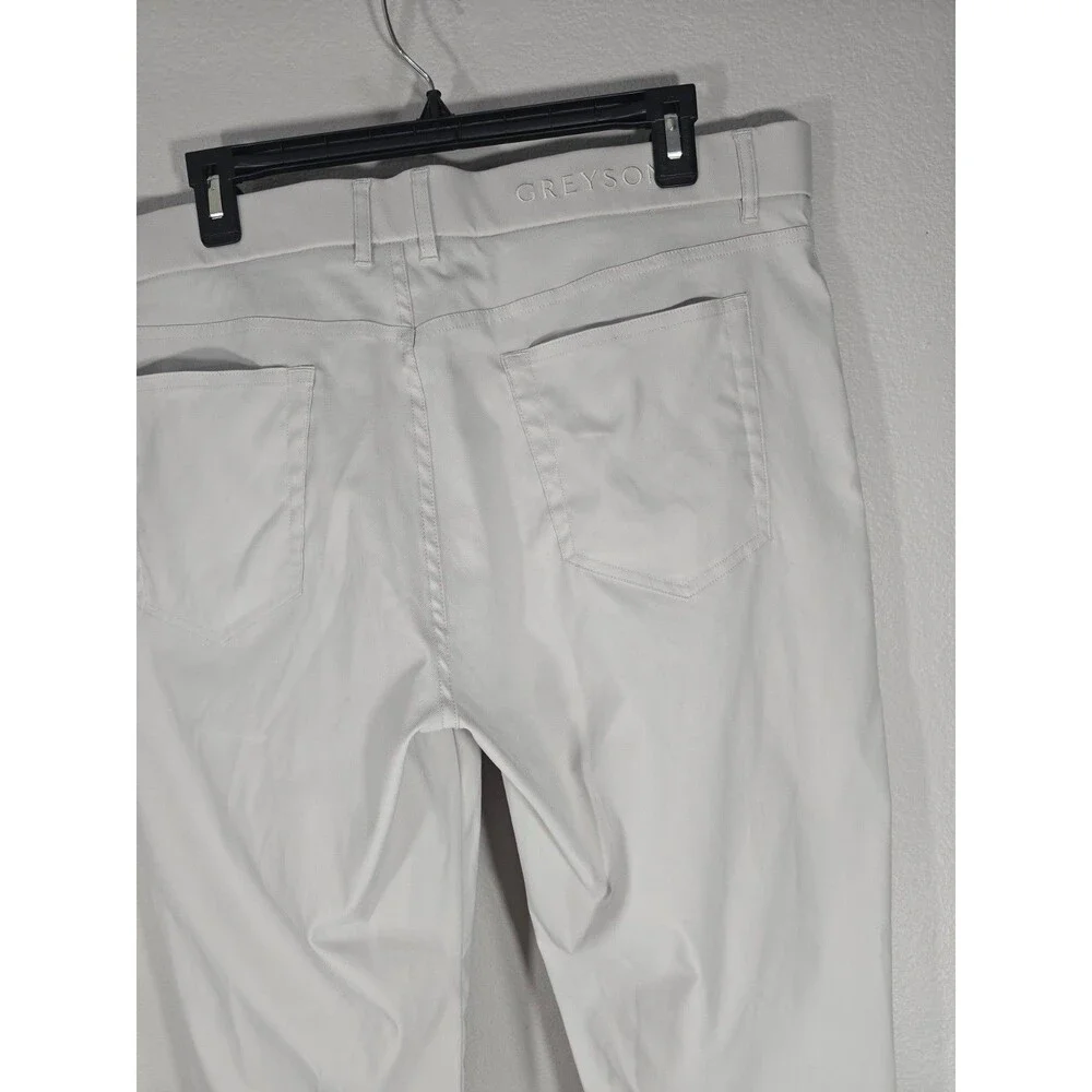 Greyson Performance Wainscott Stretch Golf Pants Light Grey Men's 36x30 BQ